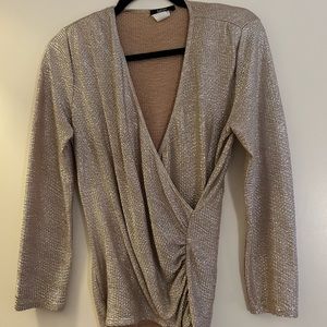 Vintage Gold Disco Top Size S